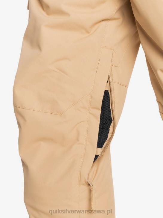 chłopcy Quiksilver 8-16 Ocieplane śnieżne spodnie porter w kolorze khaki 4DBV2260 tanina