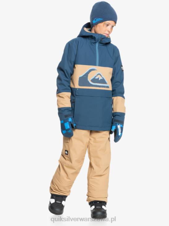 chłopcy Quiksilver 8-16 Ocieplane śnieżne spodnie porter w kolorze khaki 4DBV2260 tanina