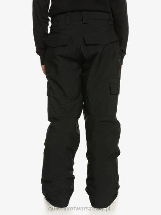chłopcy Quiksilver 8-16 Porter ocieplane czarne spodnie śnieżne 4DBV2258 prawdziwa czerń