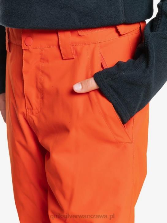 chłopcy Quiksilver 8-16 kombi ocieplane pomarańczowe spodnie narciarskie 8-16 4DBV2291 puree z dyni