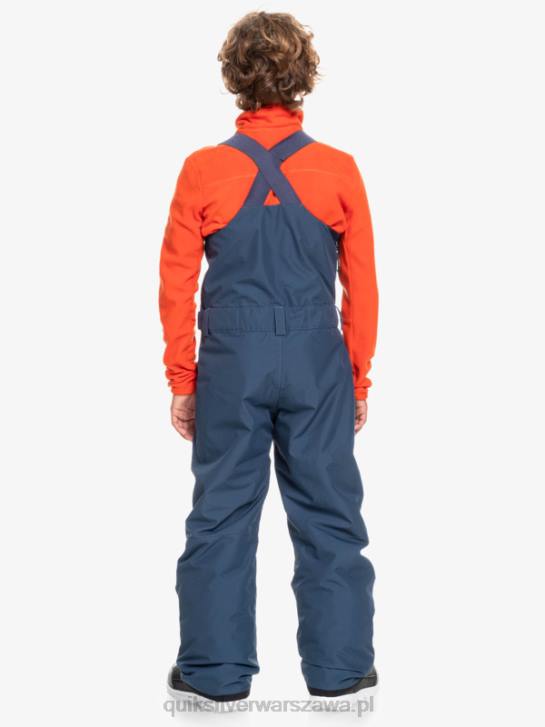 chłopcy Quiksilver 8-16 mash up ocieplane śnieżne spodnie na szelkach 4DBV2319 insygnia niebieskie