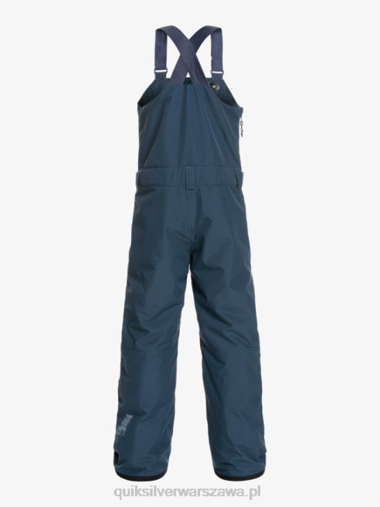 chłopcy Quiksilver 8-16 mash up ocieplane śnieżne spodnie na szelkach 4DBV2319 insygnia niebieskie