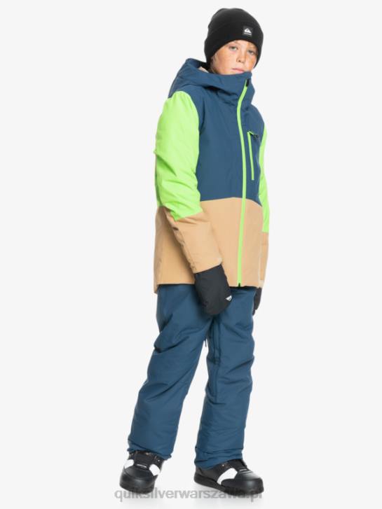 chłopcy Quiksilver 8-16 niebieskie ocieplane spodnie narciarskie 8-16 4DBV2292 insygnia niebieskie