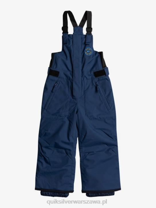 chłopcy Quiksilver Granatowe ocieplane spodnie narciarskie 2-7 boogie 4DBV2296 insygnia niebieskie