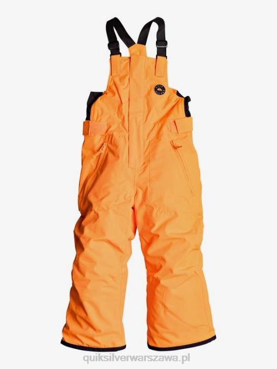 chłopcy Quiksilver Pomarańczowe, ocieplane spodnie narciarskie 2-7 boogie 4DBV2295 szokująca pomarańcza
