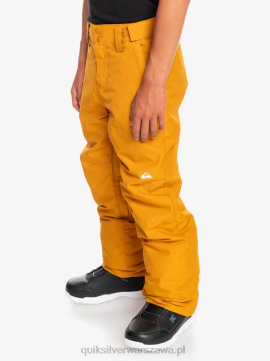 chłopcy Quiksilver Spodnie narciarskie 8-16 kombi 4DBV2293 rokitnikowy brąz
