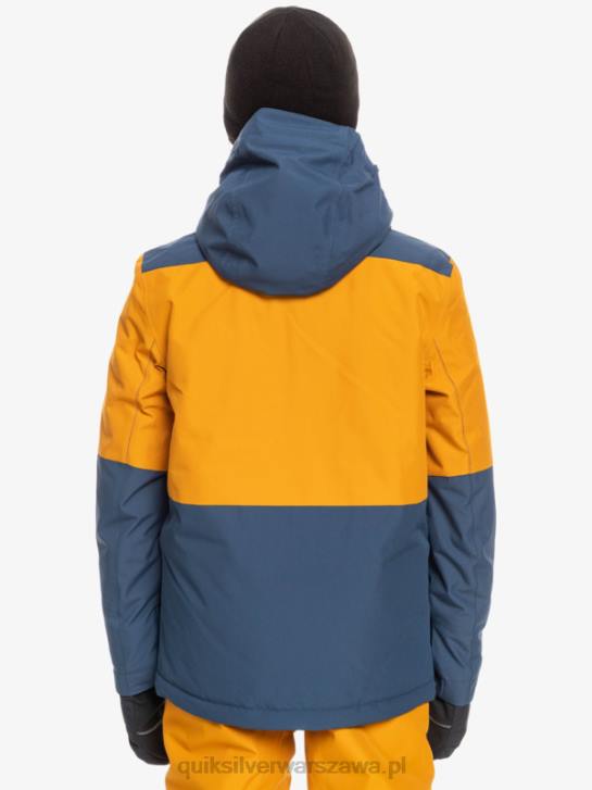 chłopcy Quiksilver Techniczna kurtka śnieżna 8-16 Mission Block 4DBV2338 insygnia niebieskie