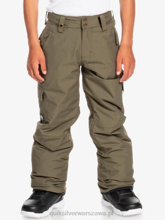 chłopcy Quiksilver Śniegowce porterowe 8-16 4DBV2259 liść winogronowy
