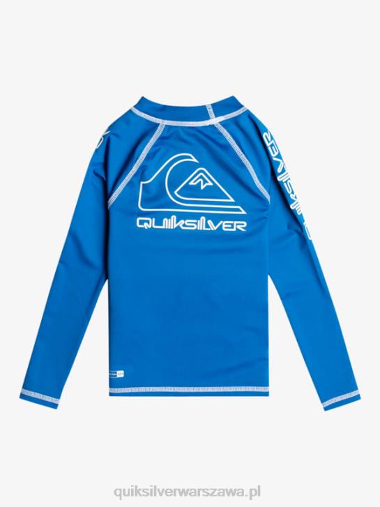 chłopcy Quiksilver 2-7 on tour z długim rękawem upf 50 rashguard 4DBV2219 nurkowanie w kolorze niebieskim