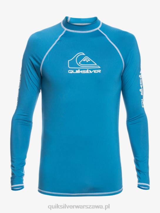 chłopcy Quiksilver 2-7 on tour z długim rękawem upf 50 rashguard 4DBV2222 Vallarta niebieski
