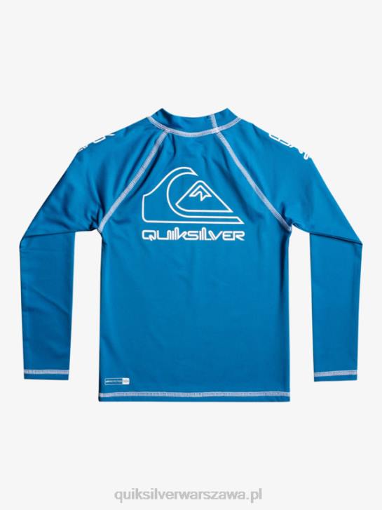 chłopcy Quiksilver 2-7 on tour z długim rękawem upf 50 rashguard 4DBV2222 Vallarta niebieski