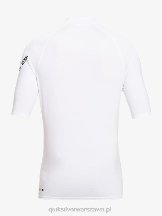 chłopcy Quiksilver 2-7 wszechczasów z krótkim rękawem upf 50 rashguard 4DBV2126 biały