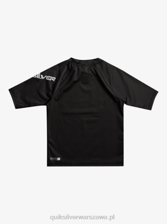 chłopcy Quiksilver 2-7 wszechczasów z krótkim rękawem upf 50 rashguard 4DBV2127 czarny