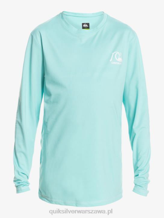 chłopcy Quiksilver 8-16 Heritage Heather koszulka surfingowa upf 50 z długimi rękawami 4DBV2199 anioł niebieski wrzos