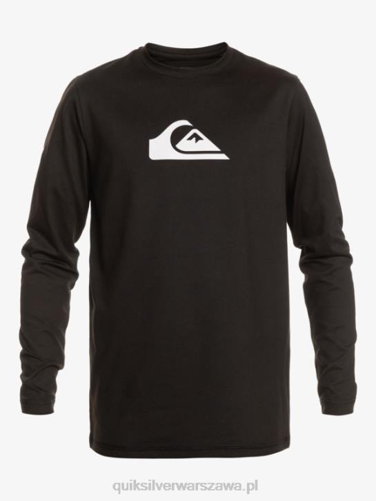 chłopcy Quiksilver 8-16 Solid Smuga Ls Youth l/sl koszulka surfingowa 4DBV2117 czarny