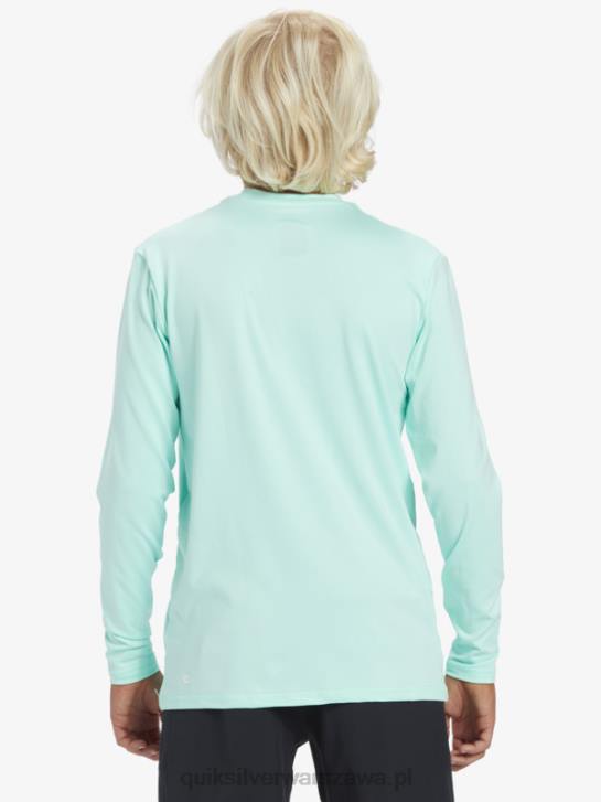 chłopcy Quiksilver 8-16 Solid Smuga Ls Youth l/sl koszulka surfingowa 4DBV2120 szkło plażowe