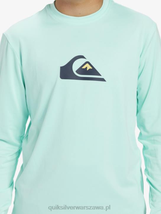 chłopcy Quiksilver 8-16 Solid Smuga Ls Youth l/sl koszulka surfingowa 4DBV2120 szkło plażowe