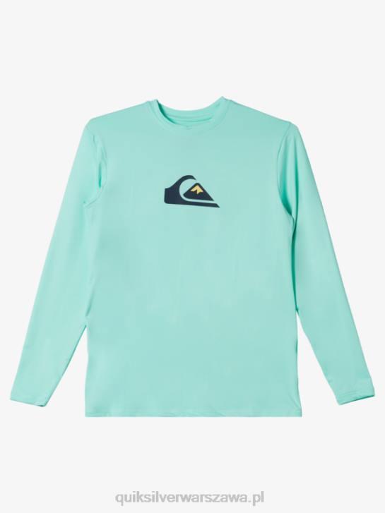chłopcy Quiksilver 8-16 Solid Smuga Ls Youth l/sl koszulka surfingowa 4DBV2120 szkło plażowe