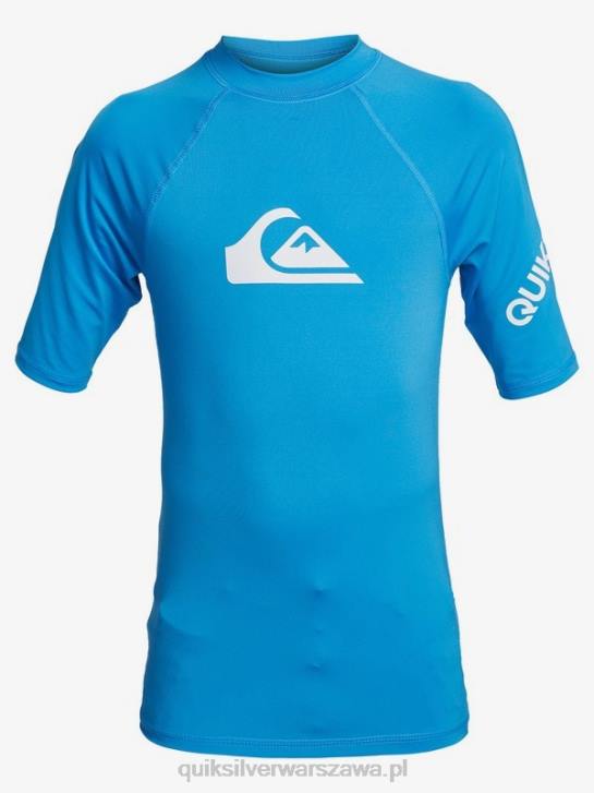 chłopcy Quiksilver 8-16 cały czas z krótkim rękawem upf 50 rashguard 4DBV2244 świąteczny
