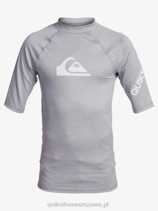 chłopcy Quiksilver 8-16 cały czas z krótkim rękawem upf 50 rashguard 4DBV2246 wrzos ze śniegiem
