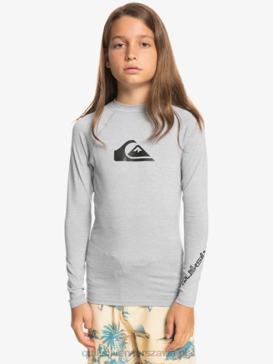 chłopcy Quiksilver 8-16 koszulka surfingowa all time ls young l/sl 4DBV2096 wrzos ze śniegiem
