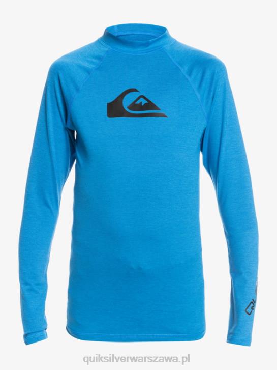 chłopcy Quiksilver 8-16 koszulka surfingowa all time ls young l/sl 4DBV2100 niebieski wrzos do nurkowania
