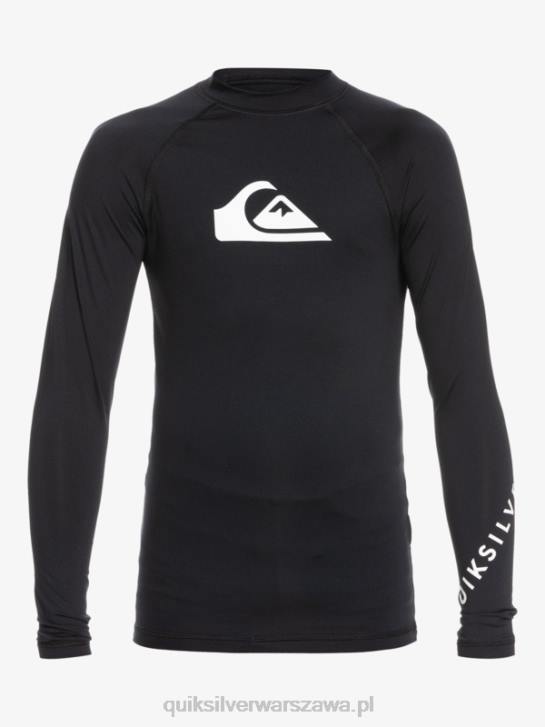 chłopcy Quiksilver Koszulka surfingowa 2-7 wszechczasów ls l/sl 4DBV2074 czarny