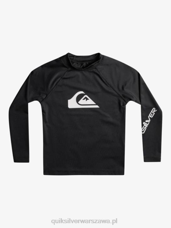 chłopcy Quiksilver Koszulka surfingowa 2-7 wszechczasów ls l/sl 4DBV2074 czarny