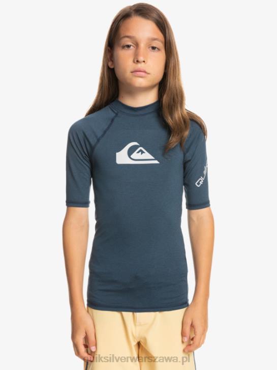 chłopcy Quiksilver Koszulka surfingowa all time ss, młodzieżowa, s/sl, 8-16 4DBV2061 granatowa marynarka wrzosowa