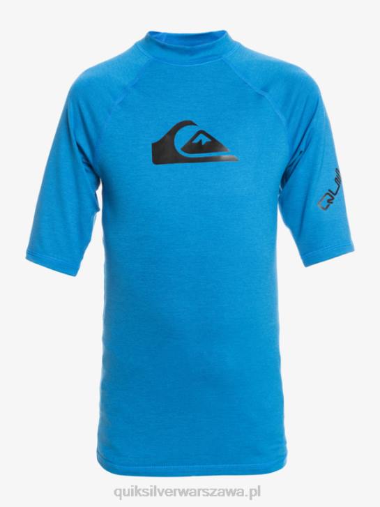 chłopcy Quiksilver Koszulka surfingowa all time ss, młodzieżowa, s/sl, 8-16 4DBV2063 niebieski wrzos do nurkowania