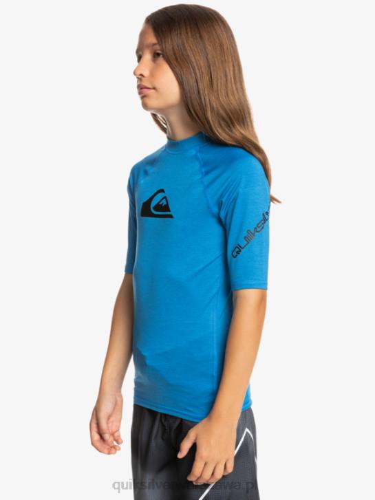 chłopcy Quiksilver Koszulka surfingowa all time ss, młodzieżowa, s/sl, 8-16 4DBV2063 niebieski wrzos do nurkowania