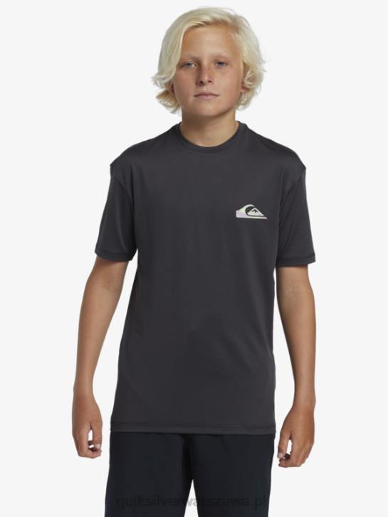 chłopcy Quiksilver Koszulka surfingowa z krótkim rękawem 8-16 mix session upf 50 4DBV2012 asfalt