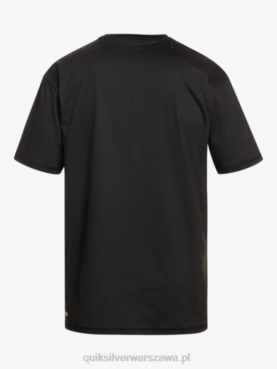 chłopcy Quiksilver T-shirt surfingowy 8-16 solid smuga z krótkim rękawem i upf 50 4DBV2134 czarny