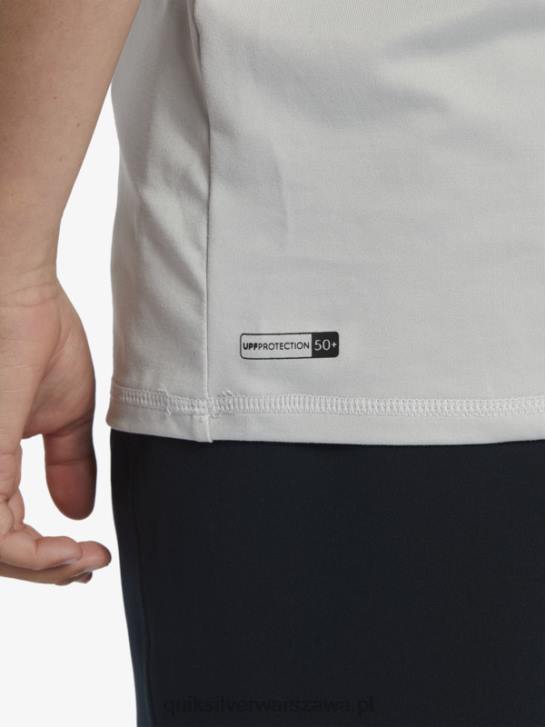 chłopcy Quiksilver T-shirt surfingowy 8-16 solid smuga z krótkim rękawem i upf 50 4DBV2135 szary fiolet