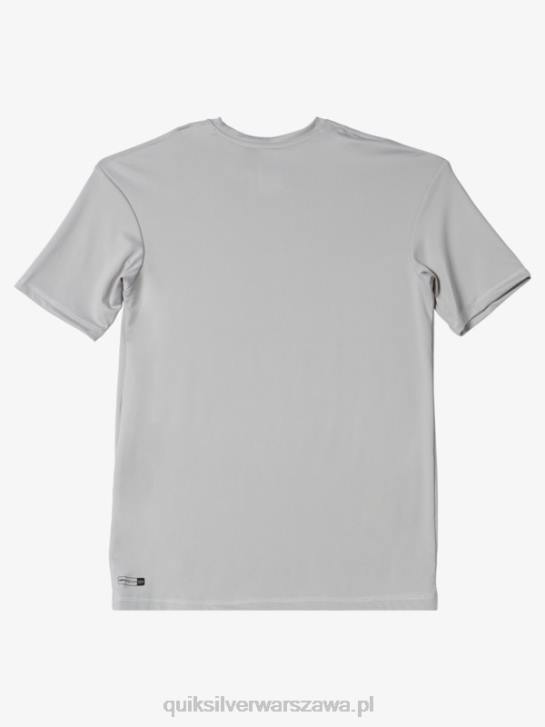 chłopcy Quiksilver T-shirt surfingowy 8-16 solid smuga z krótkim rękawem i upf 50 4DBV2135 szary fiolet