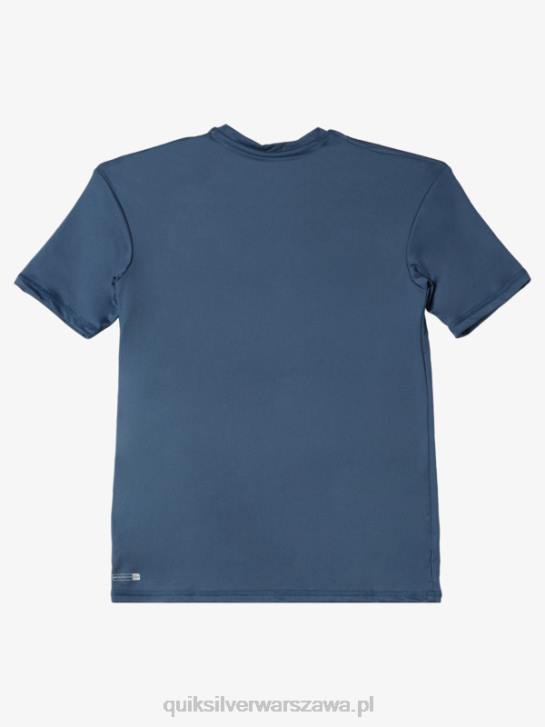 chłopcy Quiksilver T-shirt surfingowy 8-16 solid smuga z krótkim rękawem i upf 50 4DBV2136 morze Beringa