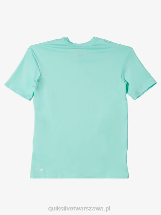 chłopcy Quiksilver T-shirt surfingowy 8-16 solid smuga z krótkim rękawem i upf 50 4DBV2137 szkło plażowe
