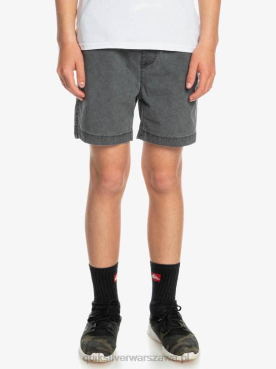 chłopcy Quiksilver 8-16 Taxer 15 szorty z elastyczną talią 4DBV2079 czarny