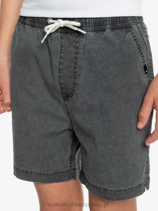 chłopcy Quiksilver 8-16 Taxer 15 szorty z elastyczną talią 4DBV2079 czarny