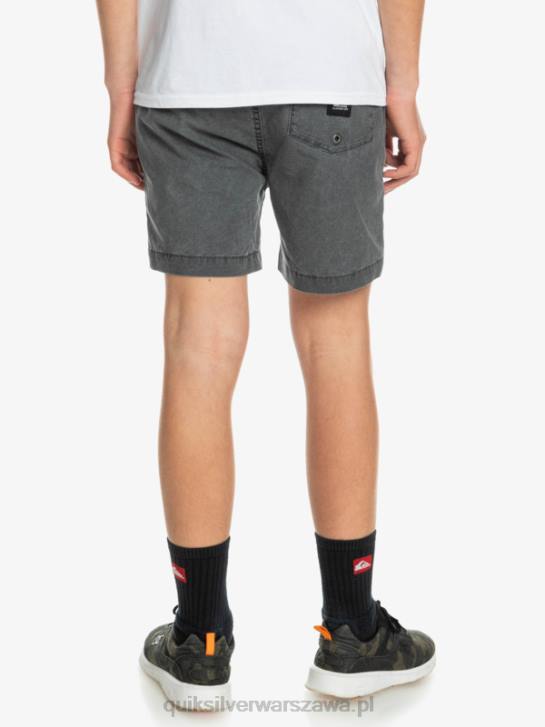 chłopcy Quiksilver 8-16 Taxer 15 szorty z elastyczną talią 4DBV2079 czarny