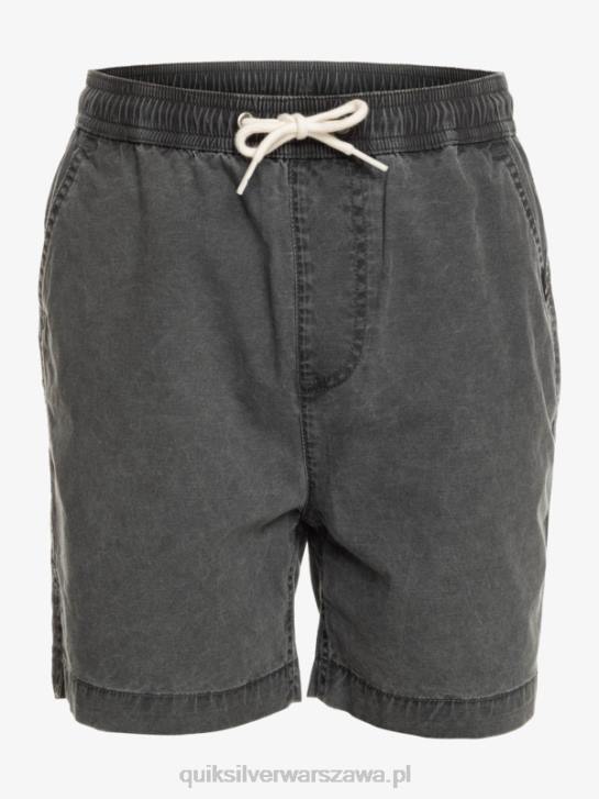 chłopcy Quiksilver 8-16 Taxer 15 szorty z elastyczną talią 4DBV2079 czarny