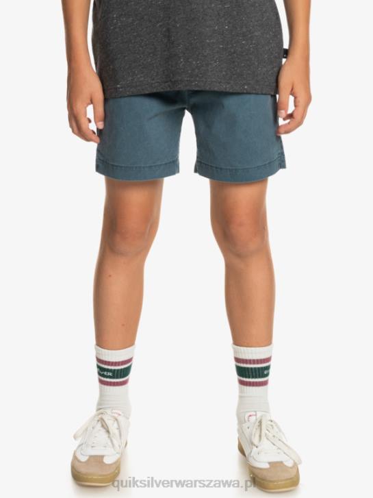 chłopcy Quiksilver 8-16 Taxer 15 szorty z elastyczną talią 4DBV2081 marynarka o północy