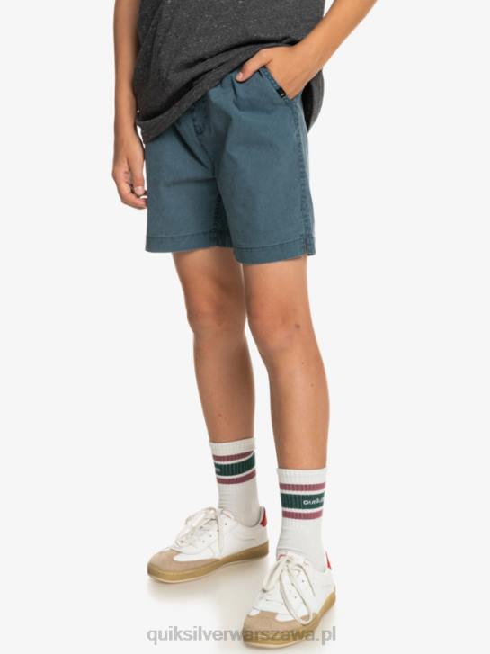 chłopcy Quiksilver 8-16 Taxer 15 szorty z elastyczną talią 4DBV2081 marynarka o północy