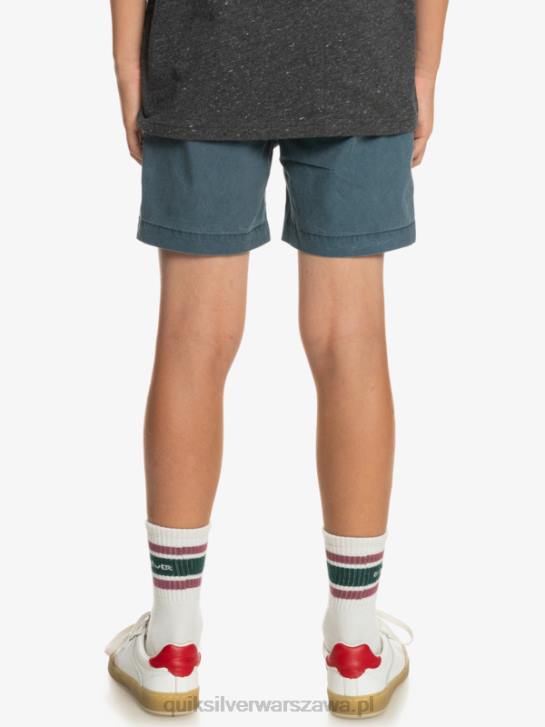 chłopcy Quiksilver 8-16 Taxer 15 szorty z elastyczną talią 4DBV2081 marynarka o północy