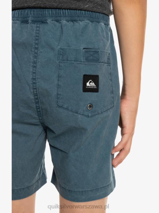 chłopcy Quiksilver 8-16 Taxer 15 szorty z elastyczną talią 4DBV2081 marynarka o północy