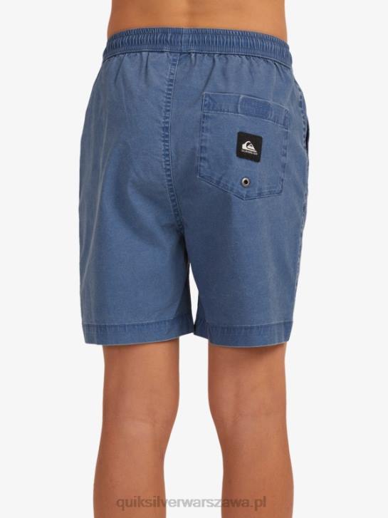 chłopcy Quiksilver 8-16 Taxer 15 szorty z elastyczną talią 4DBV2083 insygnia niebieskie
