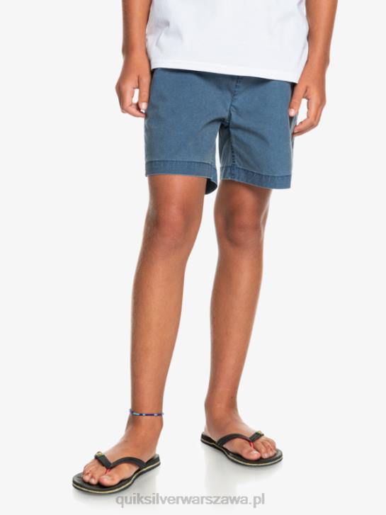 chłopcy Quiksilver 8-16 Taxer 15 szorty z elastyczną talią 4DBV2083 insygnia niebieskie