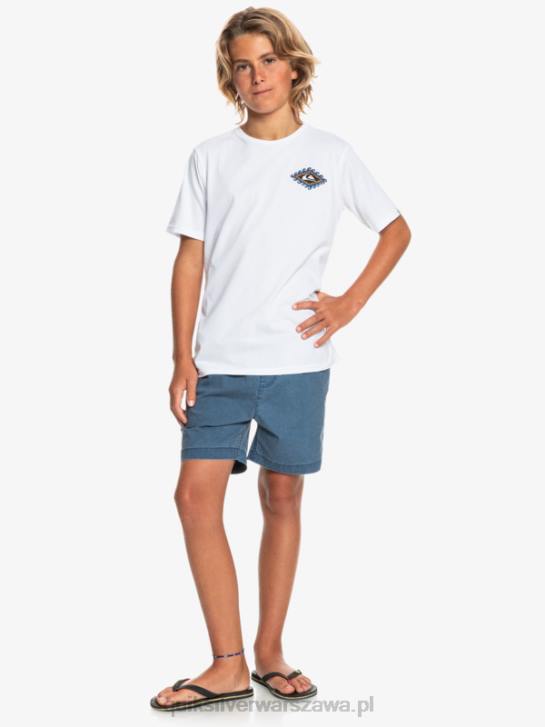 chłopcy Quiksilver 8-16 Taxer 15 szorty z elastyczną talią 4DBV2083 insygnia niebieskie