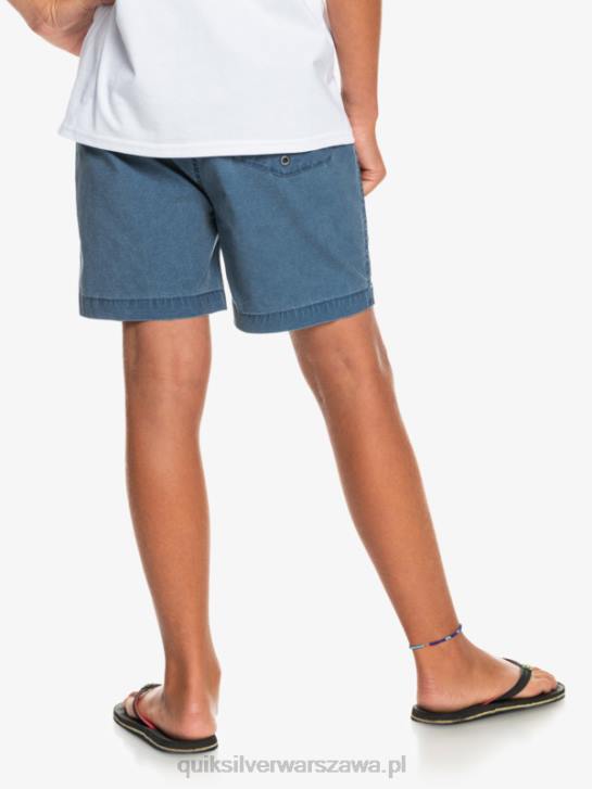 chłopcy Quiksilver 8-16 Taxer 15 szorty z elastyczną talią 4DBV2083 insygnia niebieskie