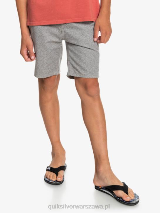 chłopcy Quiksilver 8-16 codzienne 17 chinosy 4DBV2286 jasnoszary wrzos